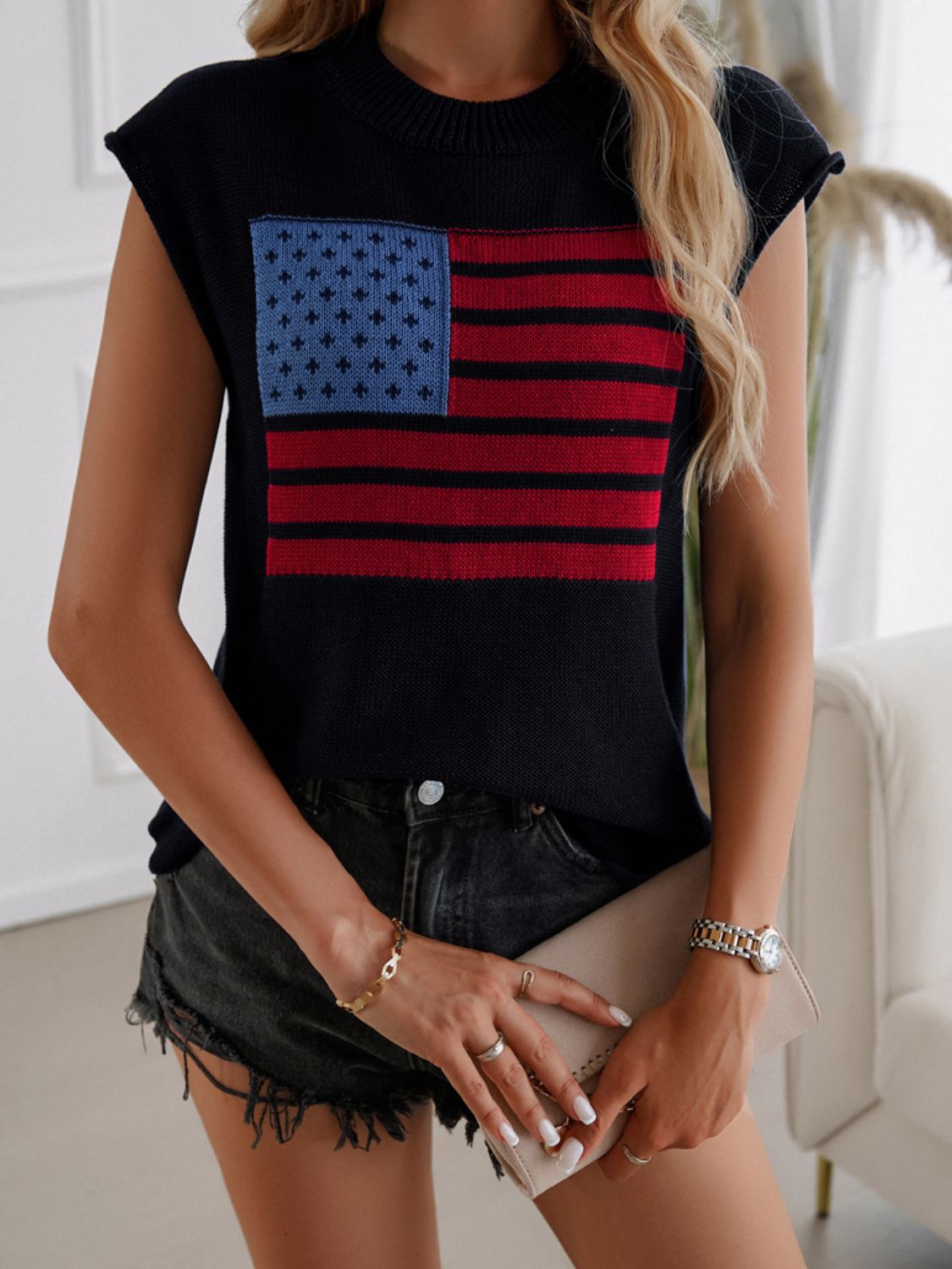 Devine US Flag  Sweater Vest