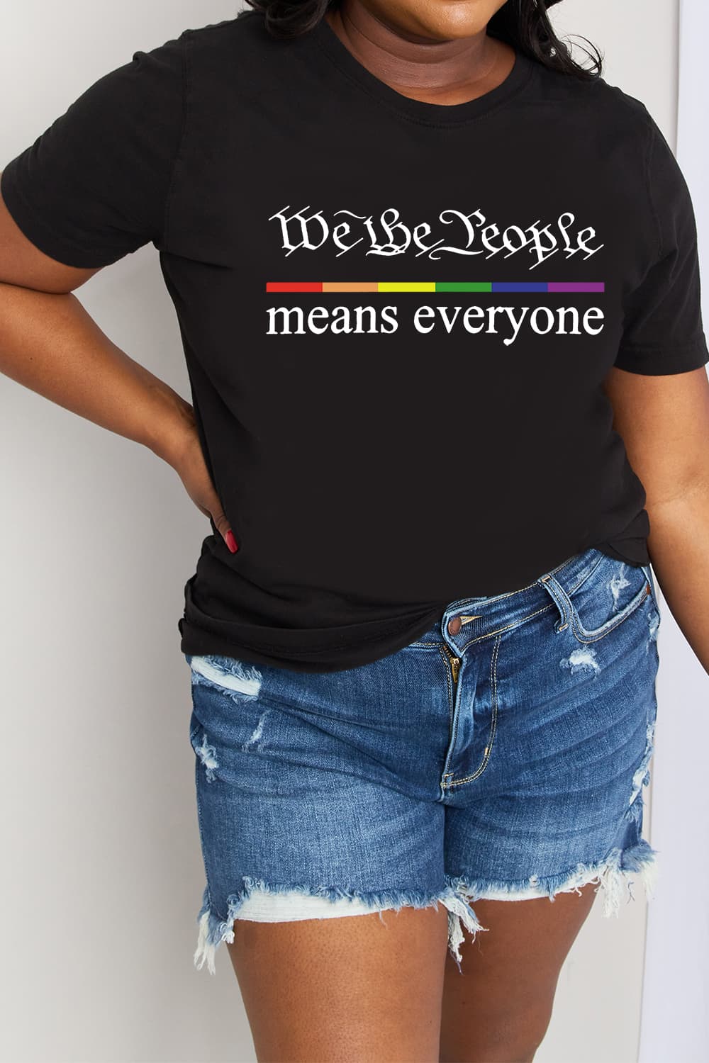 We The People Graphic Cotton Tee