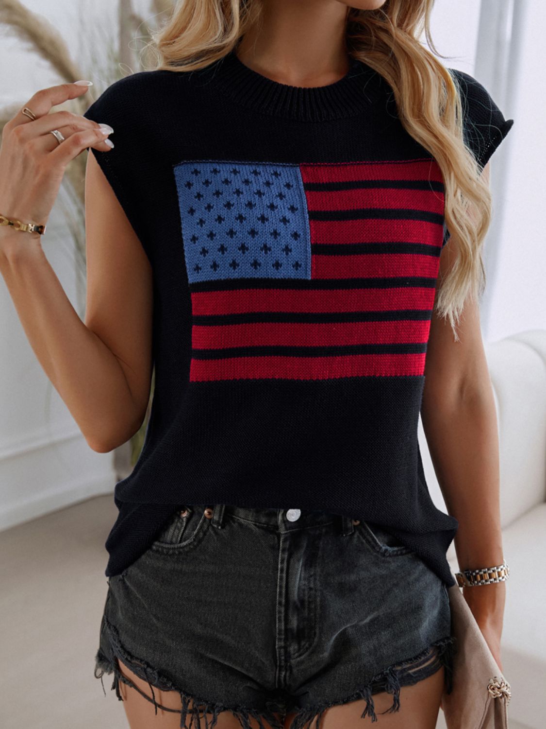 Devine US Flag  Sweater Vest