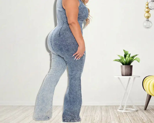 "Double Trouble" Denim Jumpsuit