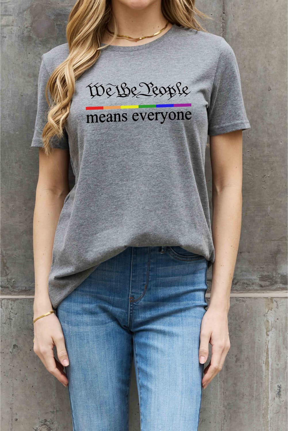 We The People Graphic Cotton Tee