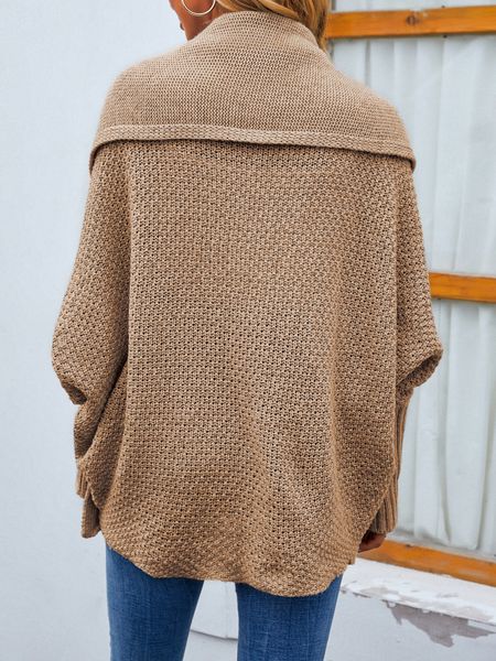 Solid Color Sweater Cardigan Jacket