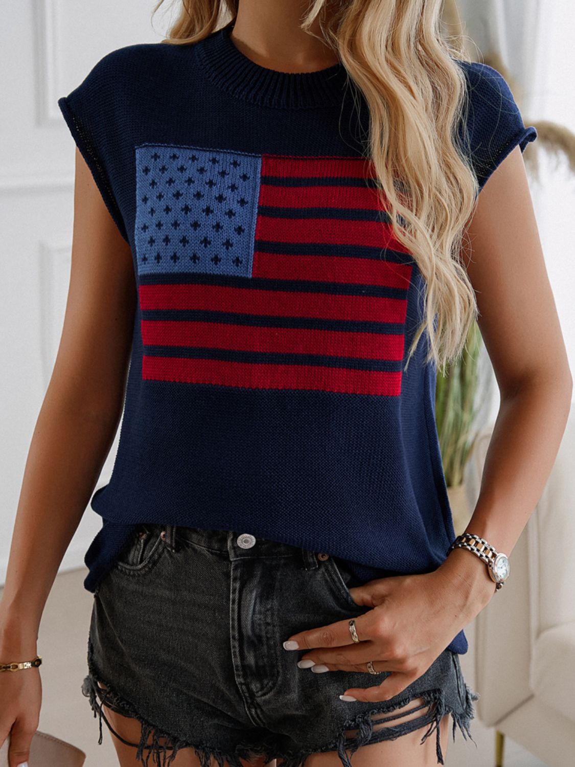 Devine US Flag  Sweater Vest