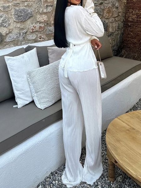 LaLa V-neck  Casual Two-piece Set