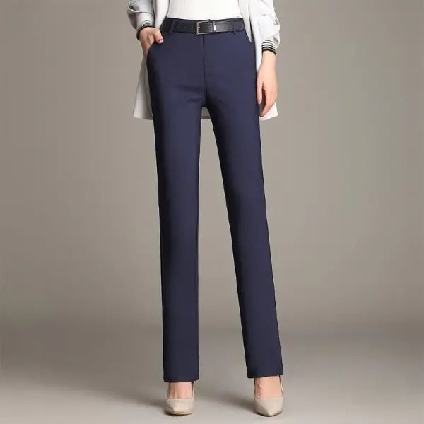 Straight Leg Office Trousers