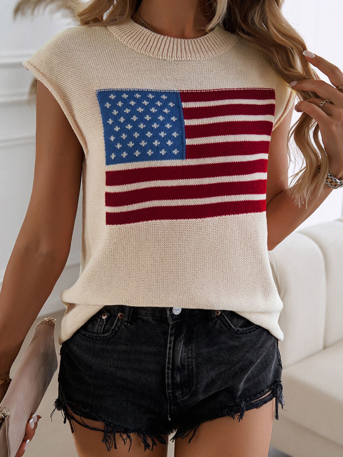 Devine US Flag  Sweater Vest