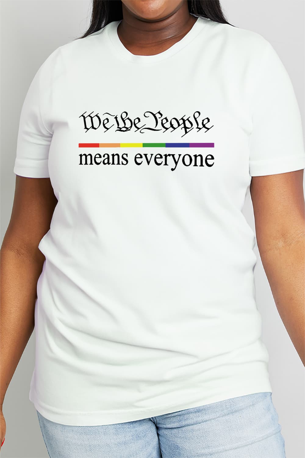 We The People Graphic Cotton Tee