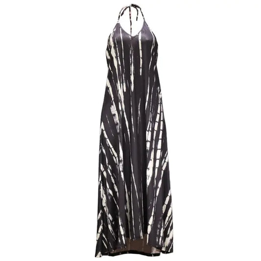 Tina Sexy Sleeveless Necktie Maxi Dress