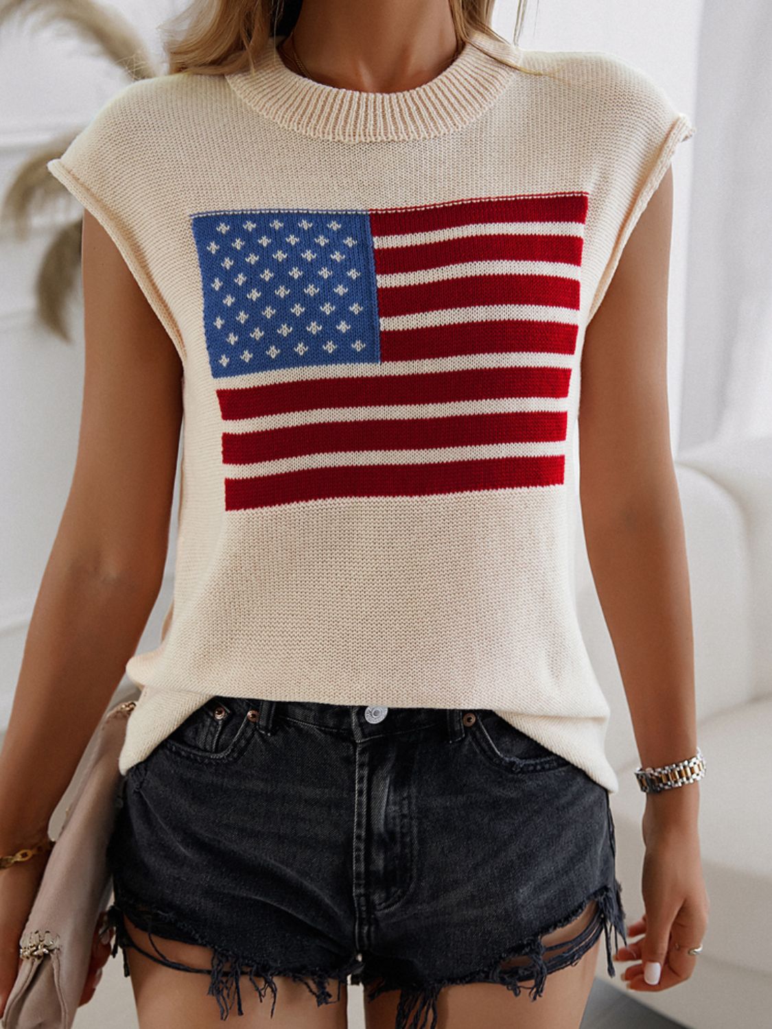 Devine US Flag  Sweater Vest