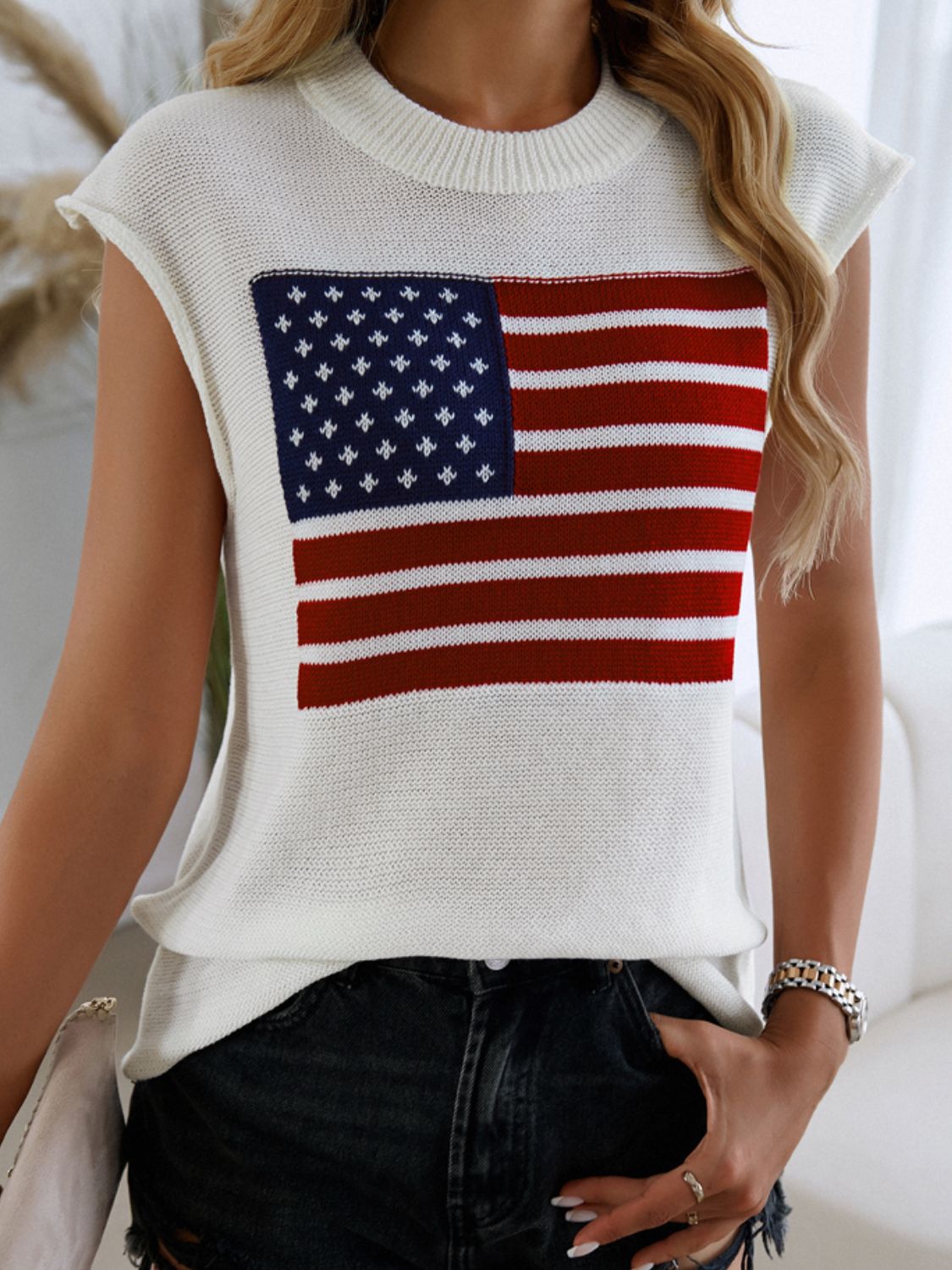 Devine US Flag  Sweater Vest