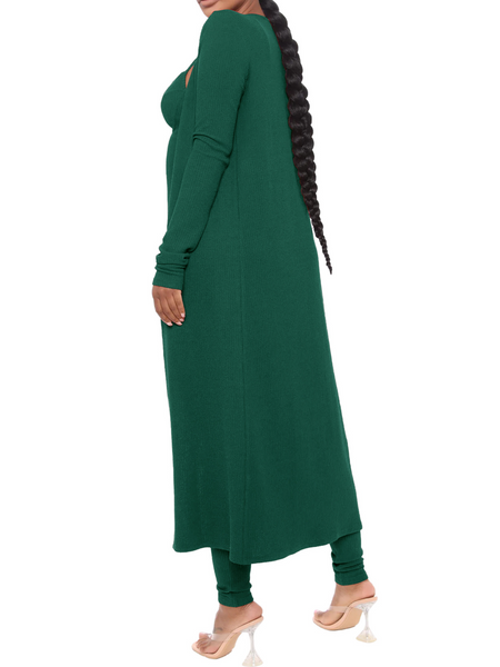 Jumpsuit with Loose Long-Sleeved Jacket