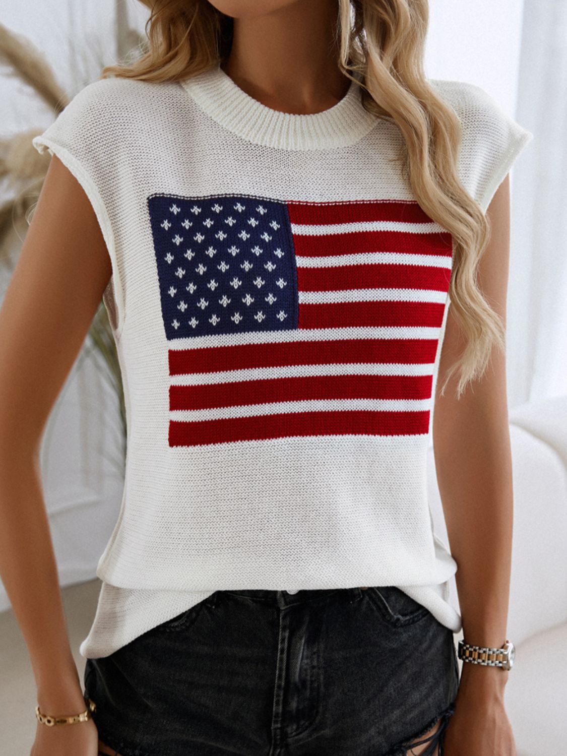 Devine US Flag  Sweater Vest