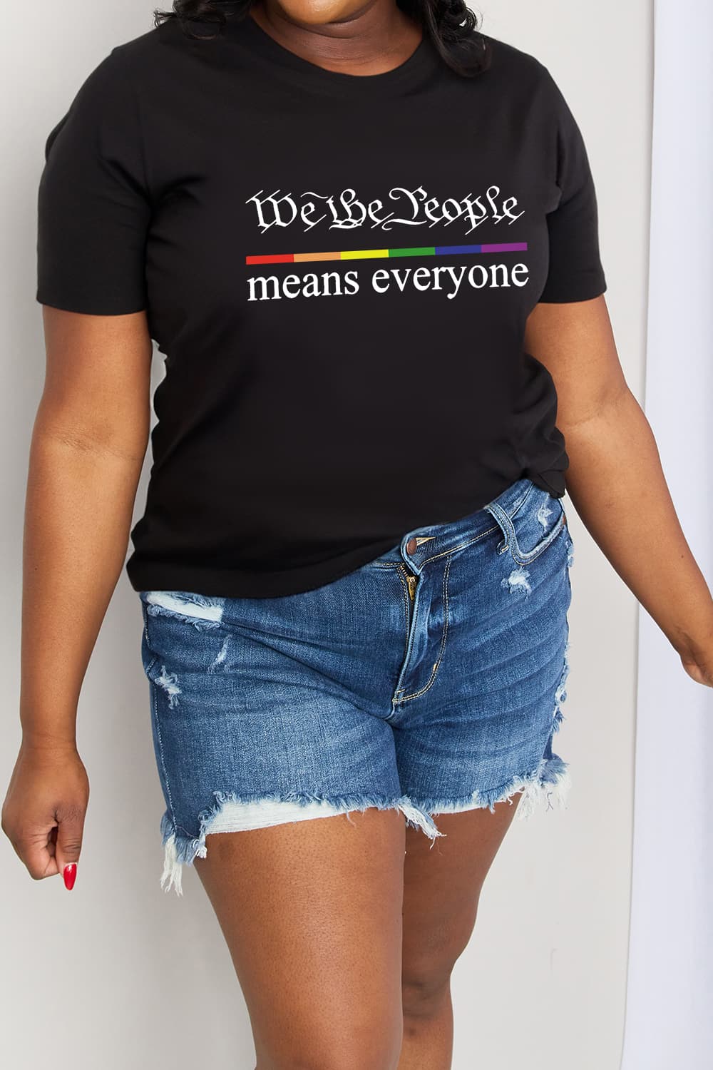 We The People Graphic Cotton Tee