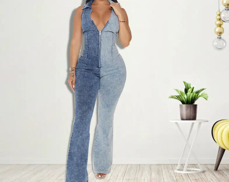 "Double Trouble" Denim Jumpsuit