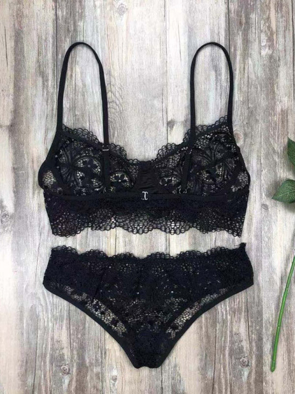 Eyelash Lace Lingerie Set