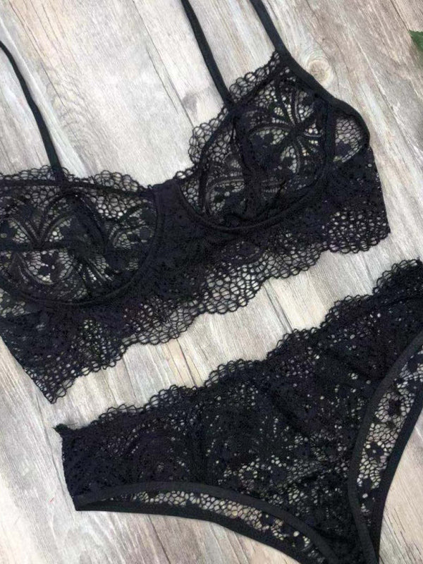 Eyelash Lace Lingerie Set