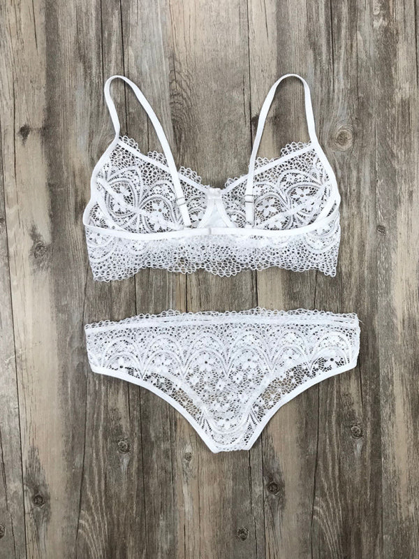 Eyelash Lace Lingerie Set