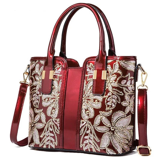 Luxury High Quality Flower Messenger Bag