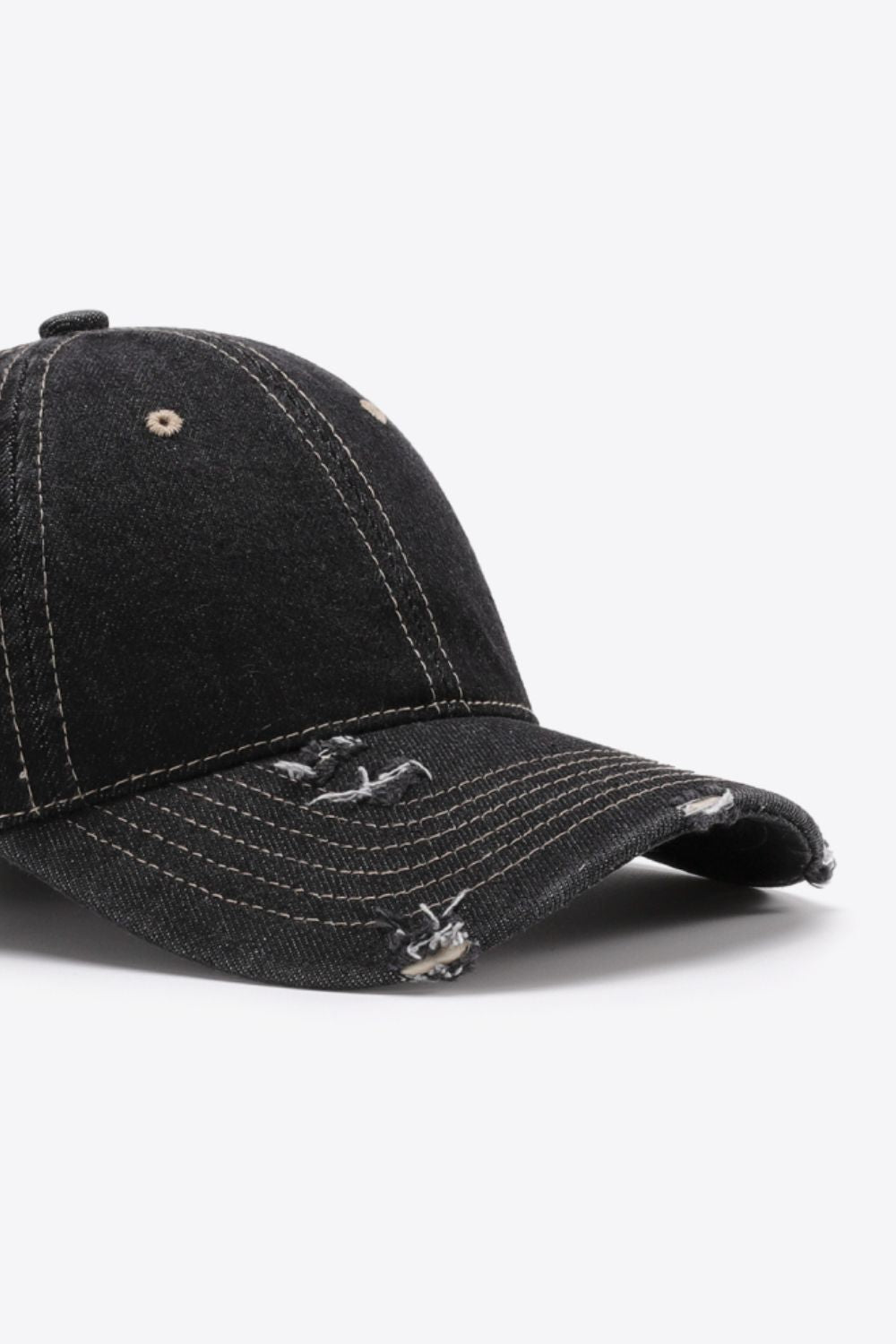 black baseball cap