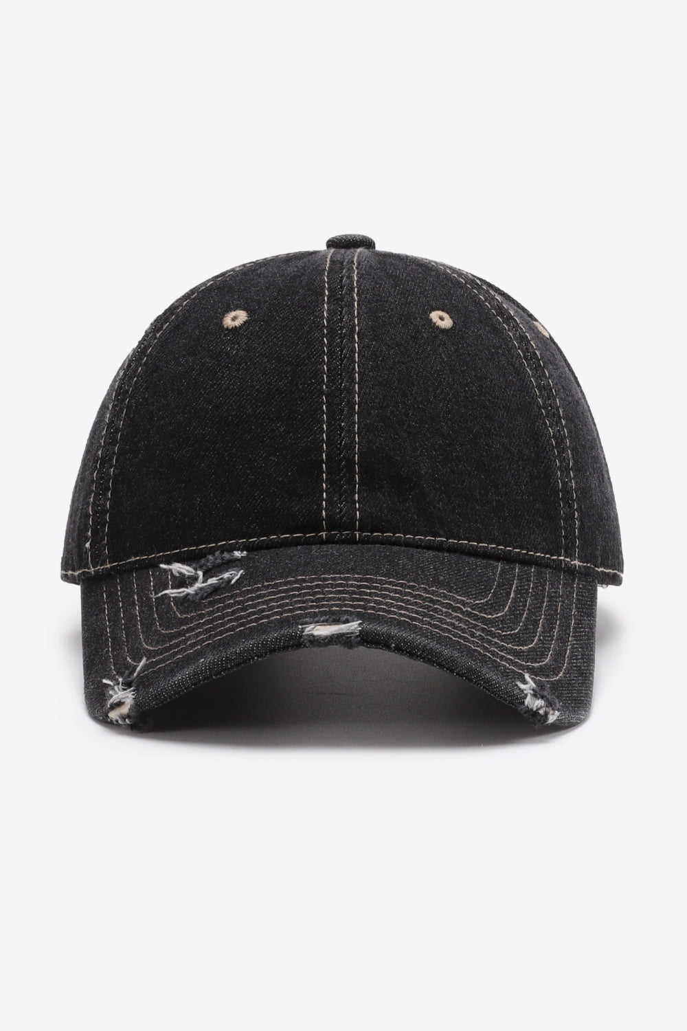 black baseball cap