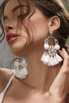 White  Earrings