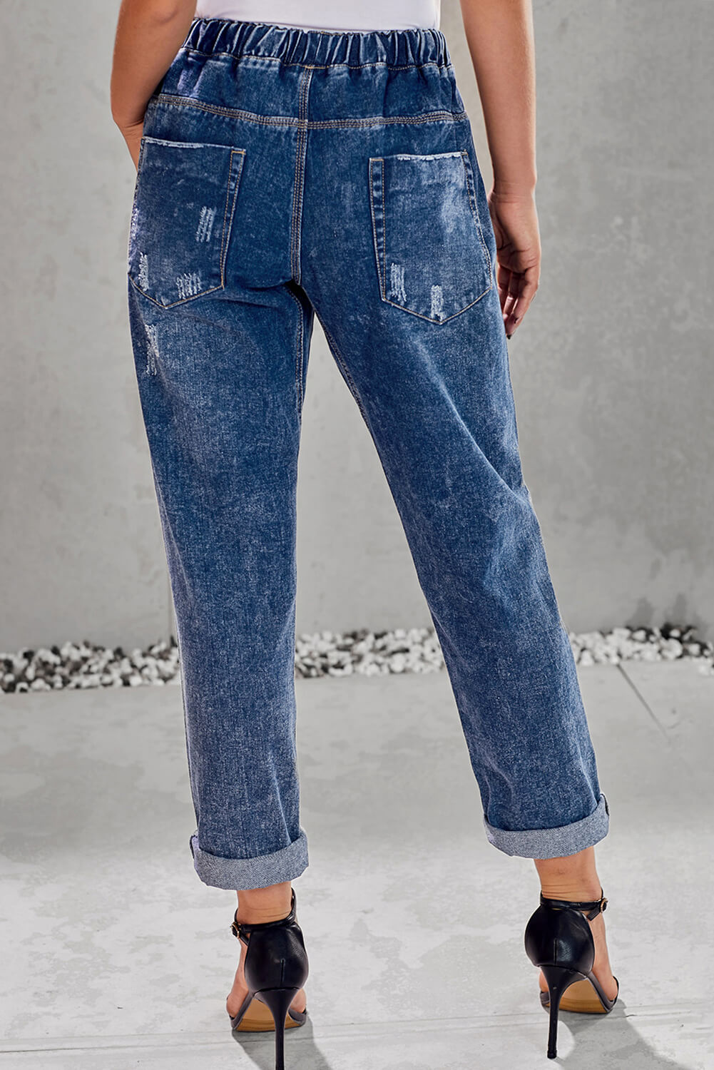 Denim Joggers Womens