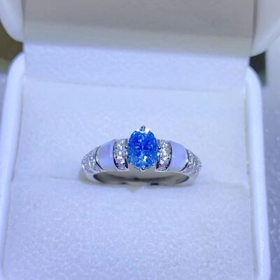 1 Carat Moissanite 925 Sterling Silver Ring