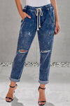 Denim Joggers Womens